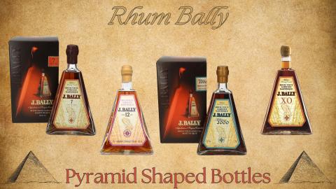 Bally Pyramid Shaped Bottles